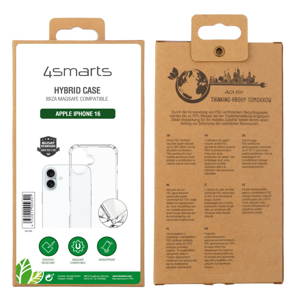 4smarts Hybrid Ibiza - Hintere Abdeckung für Mobiltelefon - kompatibel mit MagSafe - Polycarbonat (PC), Ansicht 4