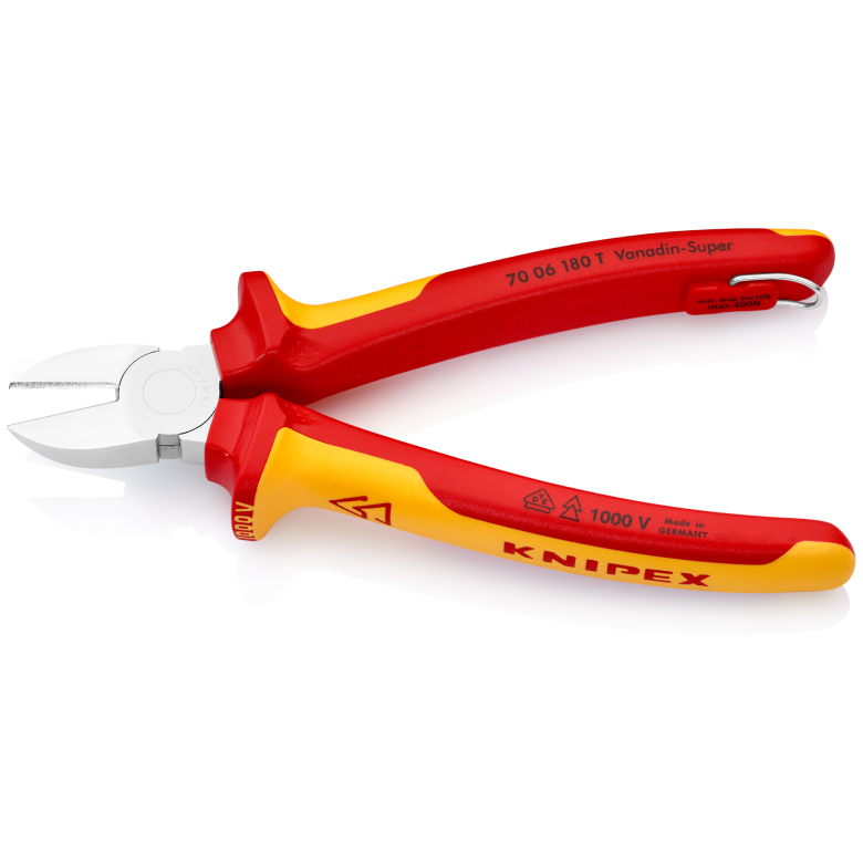 KNIPEX Seitenschneider - isoliert - 180 mm, Ansicht 2