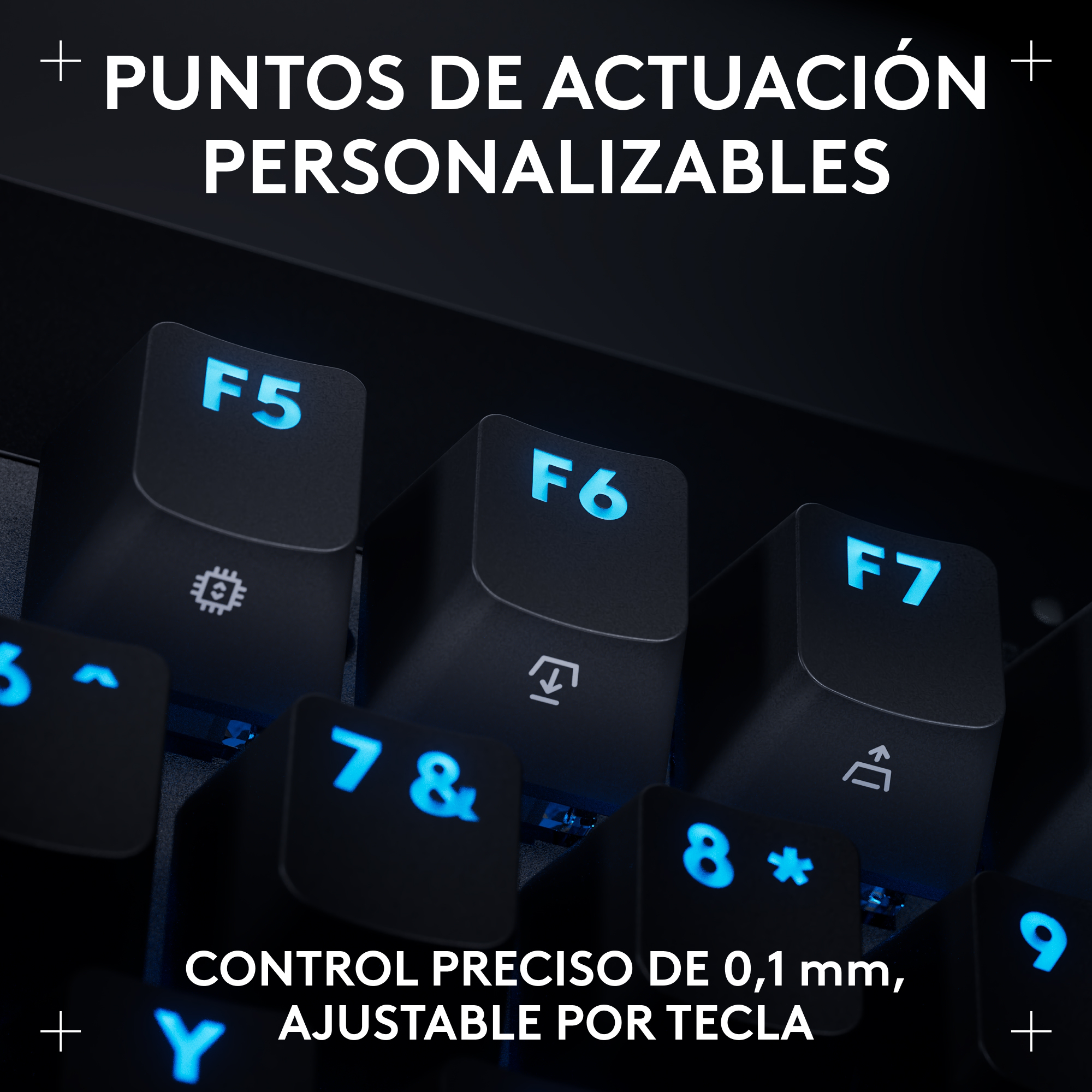 Logitech G PRO X RAPID - Tastatur - TKL - Hintergrundbeleuchtung - TL: US, QWERTY - Schwarz, Ansicht 4