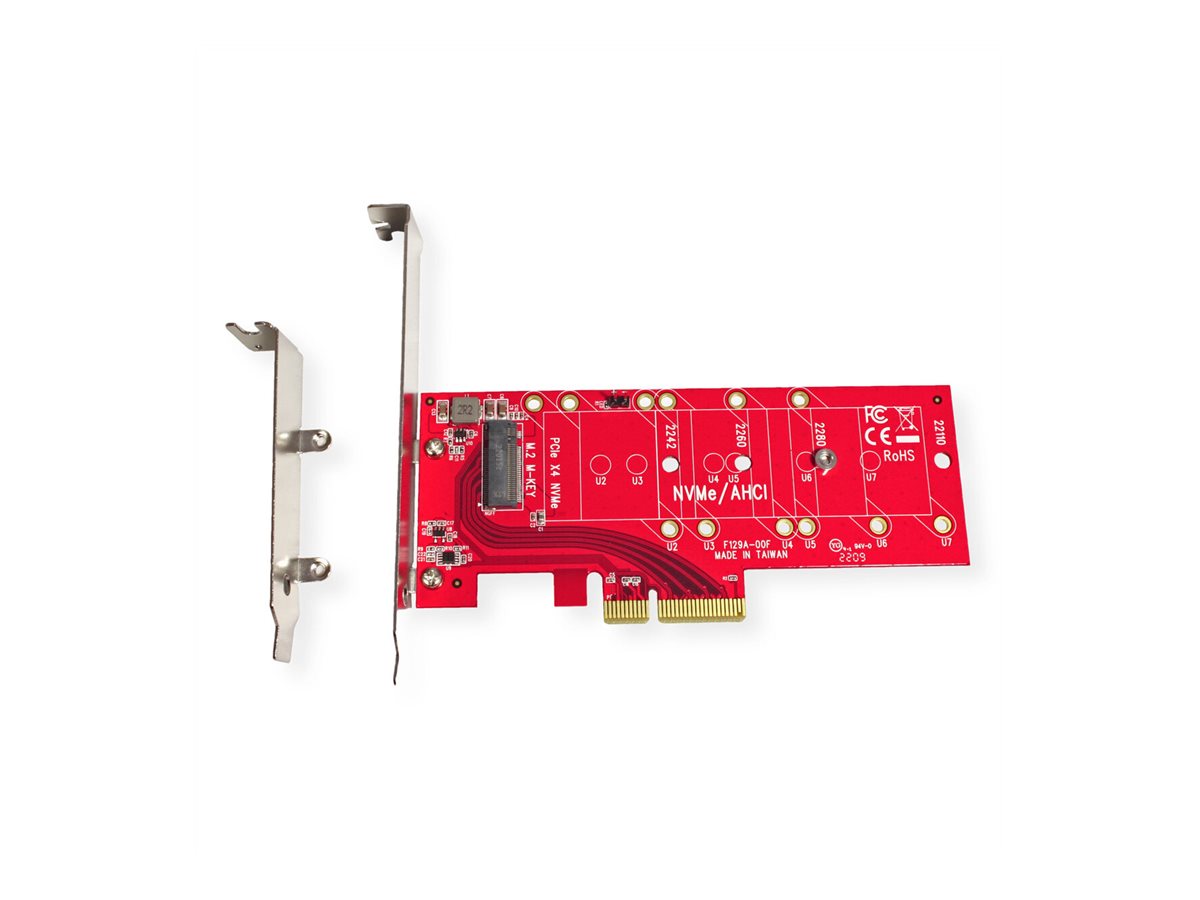 ROLINE Adapter PCIe4.0 x4 fuer PCIe-NVMe M.2 110mm SSD, Ansicht 3