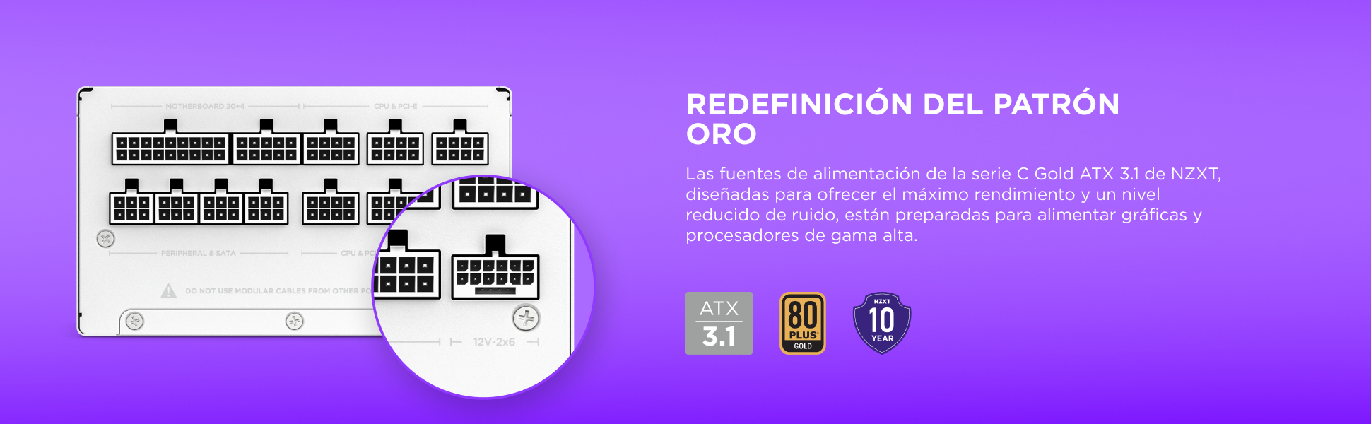 NZXT C-Series C1200 - Netzteil (intern) - ATX12V 3.1/ EPS12V 2.92, Ansicht 2