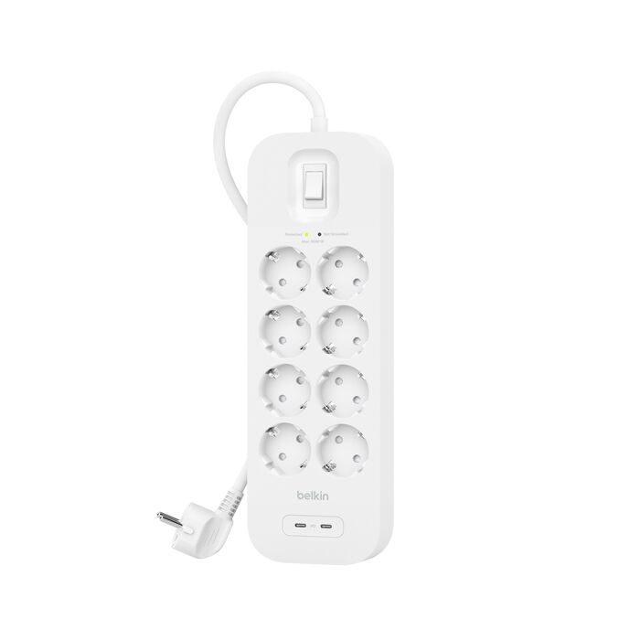 Belkin Connect - Überspannungsschutz - mit 2 USB-C Ports, Ansicht 2