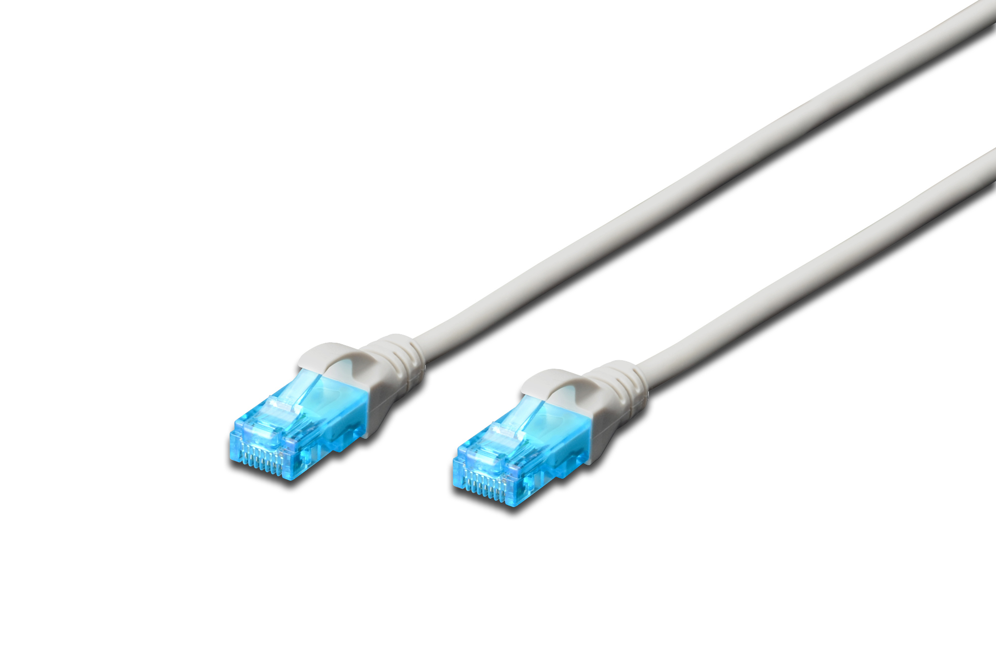 DIGITUS CAT 5e U/UTP Patchkabel, 0,5 m, Cat5e, U/UTP (UTP), RJ-45, RJ-45, Grau