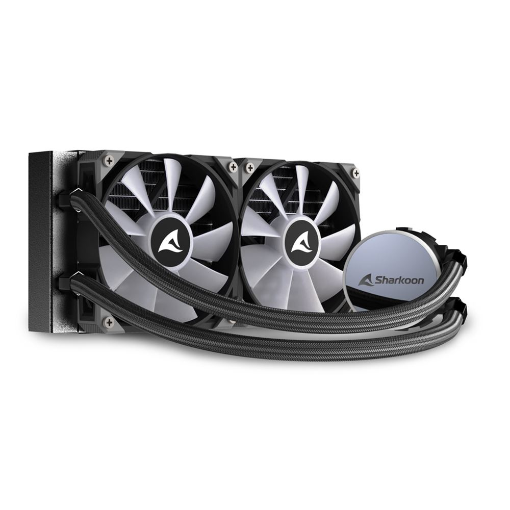 Sharkoon S70 rgb - All-in-One-Flüssigkeitskühler - 12 cm - 600 RPM - 2000 RPM - 35 dB - 131,93 m³/h, Ansicht 4