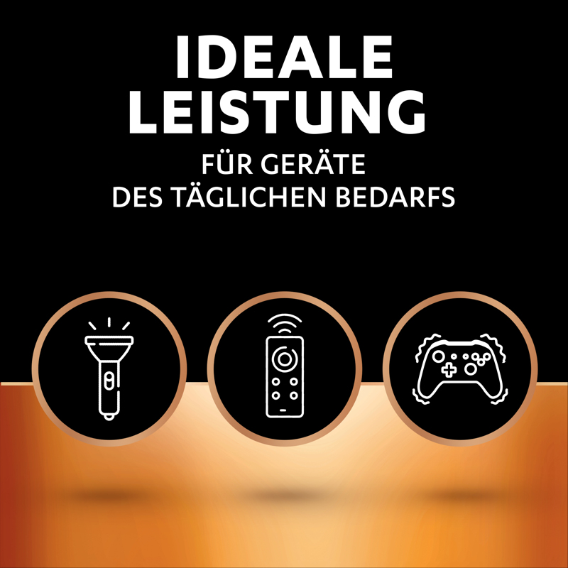Duracell Plus 100 - Einwegbatterie - AA - Alkali - 1,5 V - 16 Stück(e) - Mehrfarbig, Ansicht 3