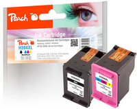 Peach 320056 - Tinte auf Pigmentbasis - Schwarz - Cyan - Magenta - Gelb - HP - DeskJet 3720 DeskJet 3730 DeskJet 3732 DeskJet 3700 MFP - 15 ml - 13 ml