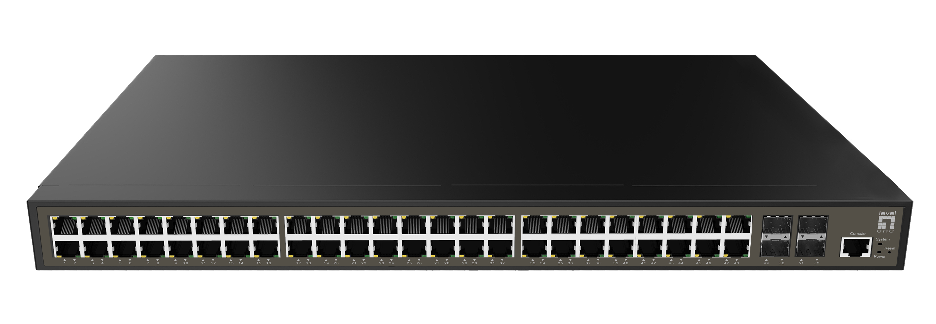 LevelOne GEL-5271 - Switch - L2+ - managed - 48 x 10/100/1000 + 4 x Gigabit SFP, Ansicht 2