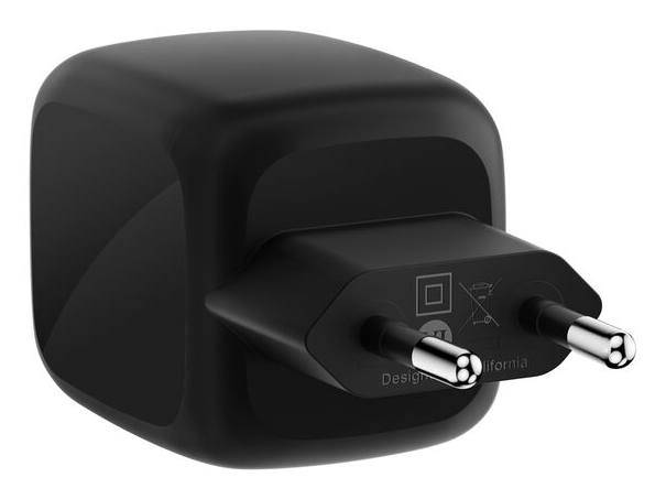 Belkin BoostCharge Pro - Netzteil - GaN - 67 Watt - Fast Charge, PD 3.1/PPS - 2 Ausgabeanschlussstellen (2 x USB-C) - Schwarz, Ansicht 3