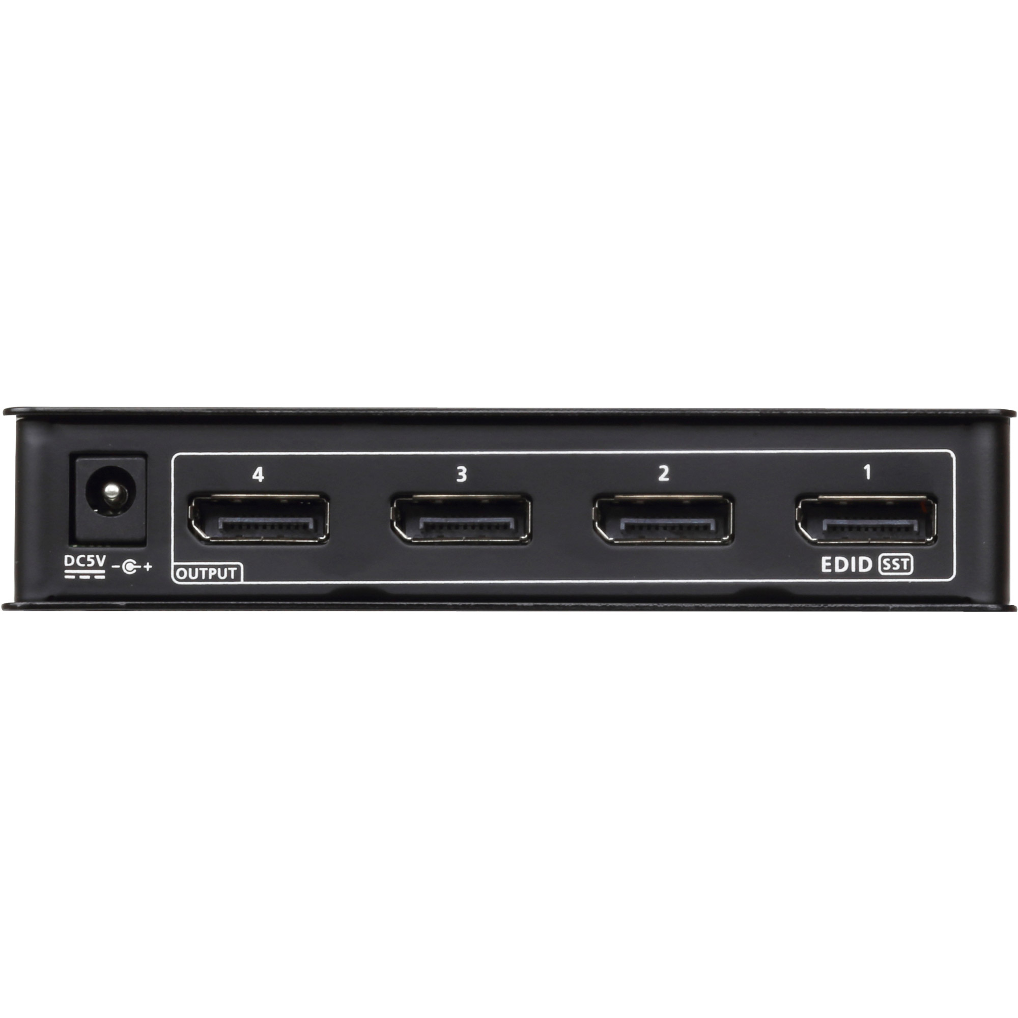 ATEN 4-Port True 4K DisplayPort Splitter - DisplayPort - 4x DisplayPort - 4096 x 2160 Pixel - Schwarz - Metall - 4K Ultra HD
