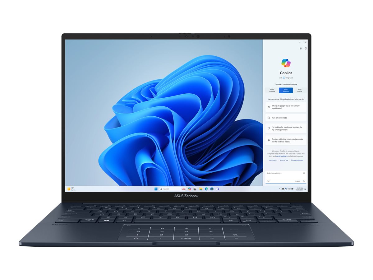 ASUS ZenBook 14 OLED UX3405MA-QD940W - Intel Core Ultra 7 155H  1.4 GHz - Evo - Win 11 Home - Intel Arc Graphics - 32 GB RAM - 1 TB SSD NVMe - 35.6 cm (14)