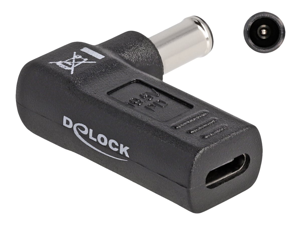 Delock Netzteil - 24 pin USB-C (W) zu Gleichstromstecker 60 x 43 mm (M)