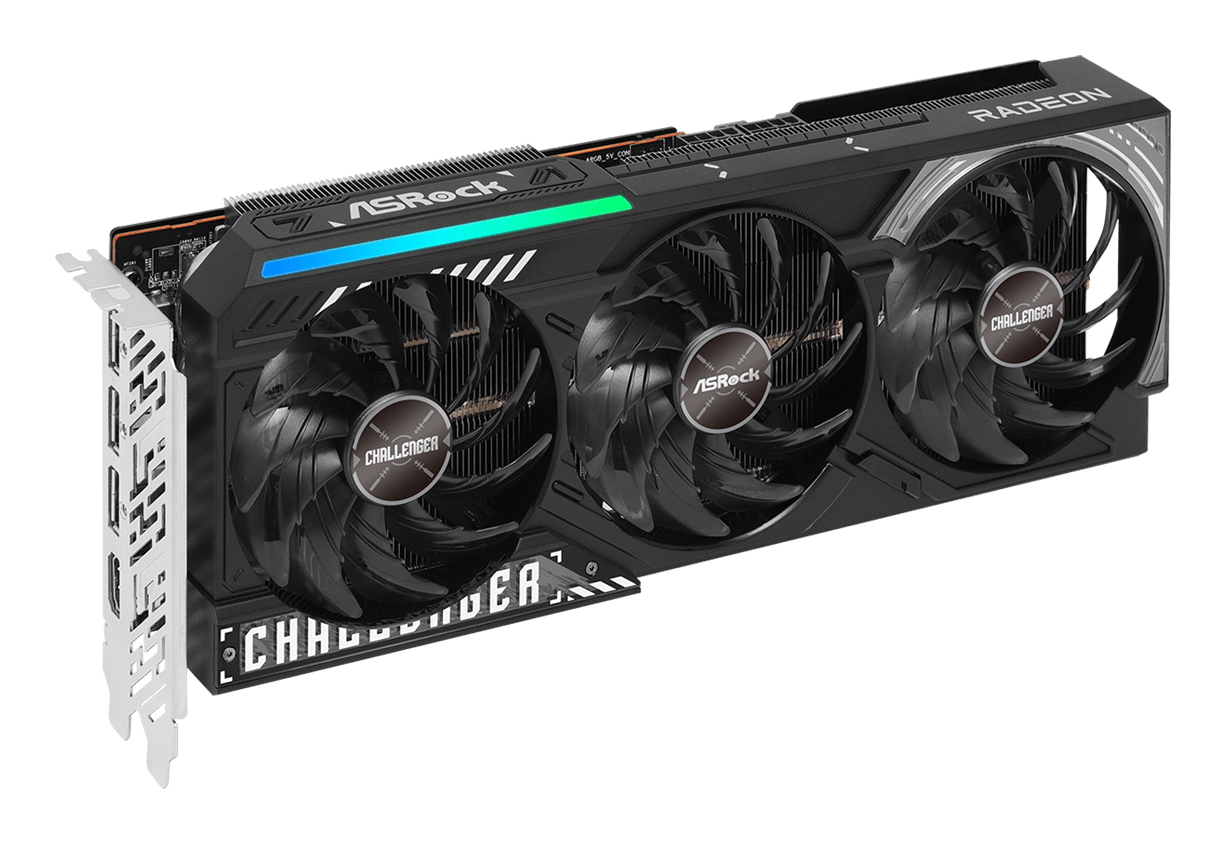 ASRock Radeon RX 9070 Challenger 16GB - Grafikkarten, Ansicht 3