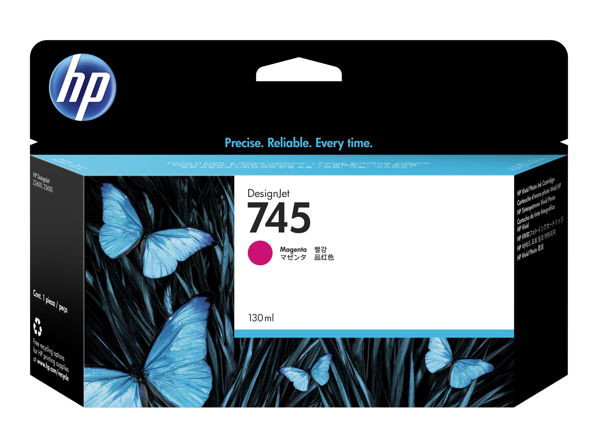 HP HP 745 - 130 ml - Magenta - Original (F9J95A)