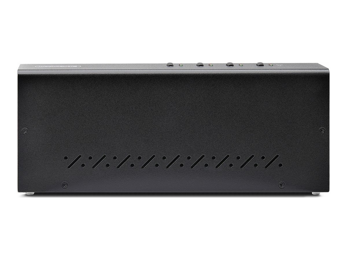 StarTech.com 4-Port Dual-Monitor DisplayPort KVM Switch 4K 60Hz 2x USB 5Gbps Hub Ports 2x USB 2.0 HID Ports Hotkey and Push-Button Switching TAA Compliant - 3.5mm Audio HDCP (P4DD46A2-KVM-SWITCH)