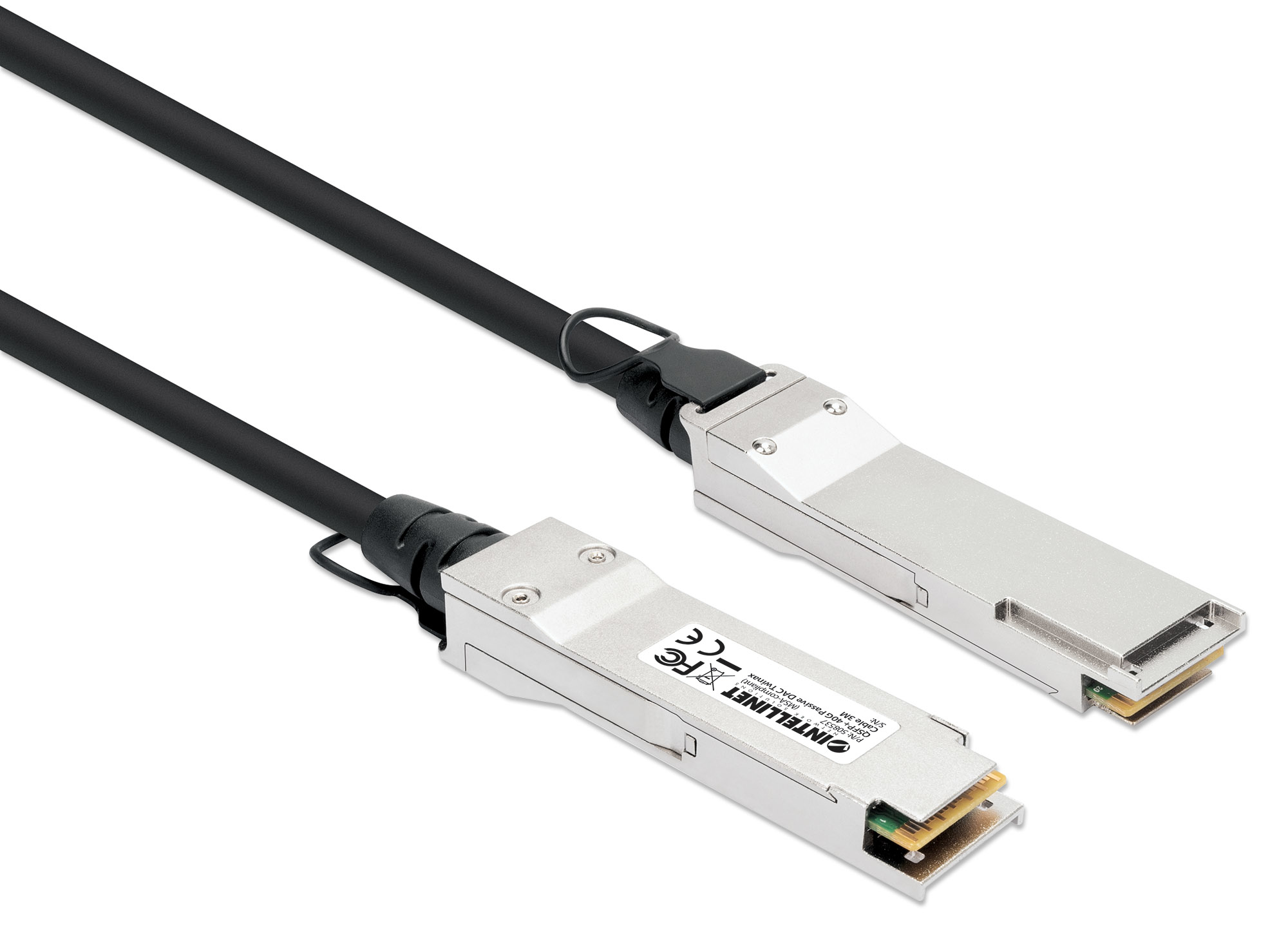 IC Intracom Intellinet - 40GBase Direktanschlusskabel - QSFP+ (M) - 3 m, Ansicht 3