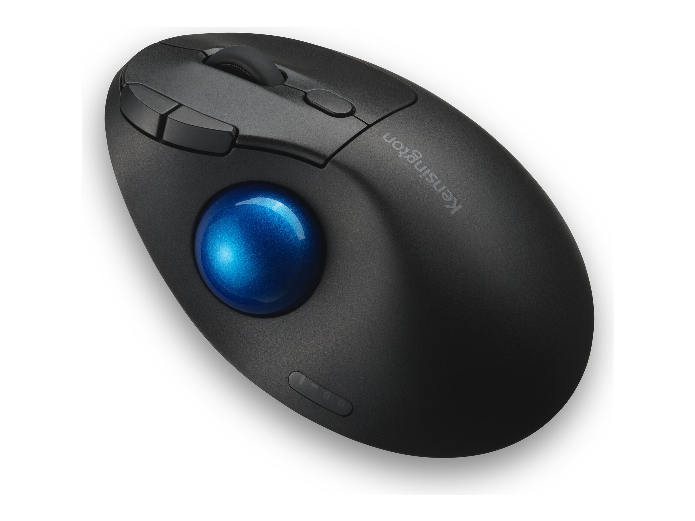 Kensington Pro Fit Ergo TB450 EQ - Trackball - ergonomisch - optisch - 7 Tasten - kabellos - 2.4 GHz Bluetooth - kabelloser Empfänger (USB)