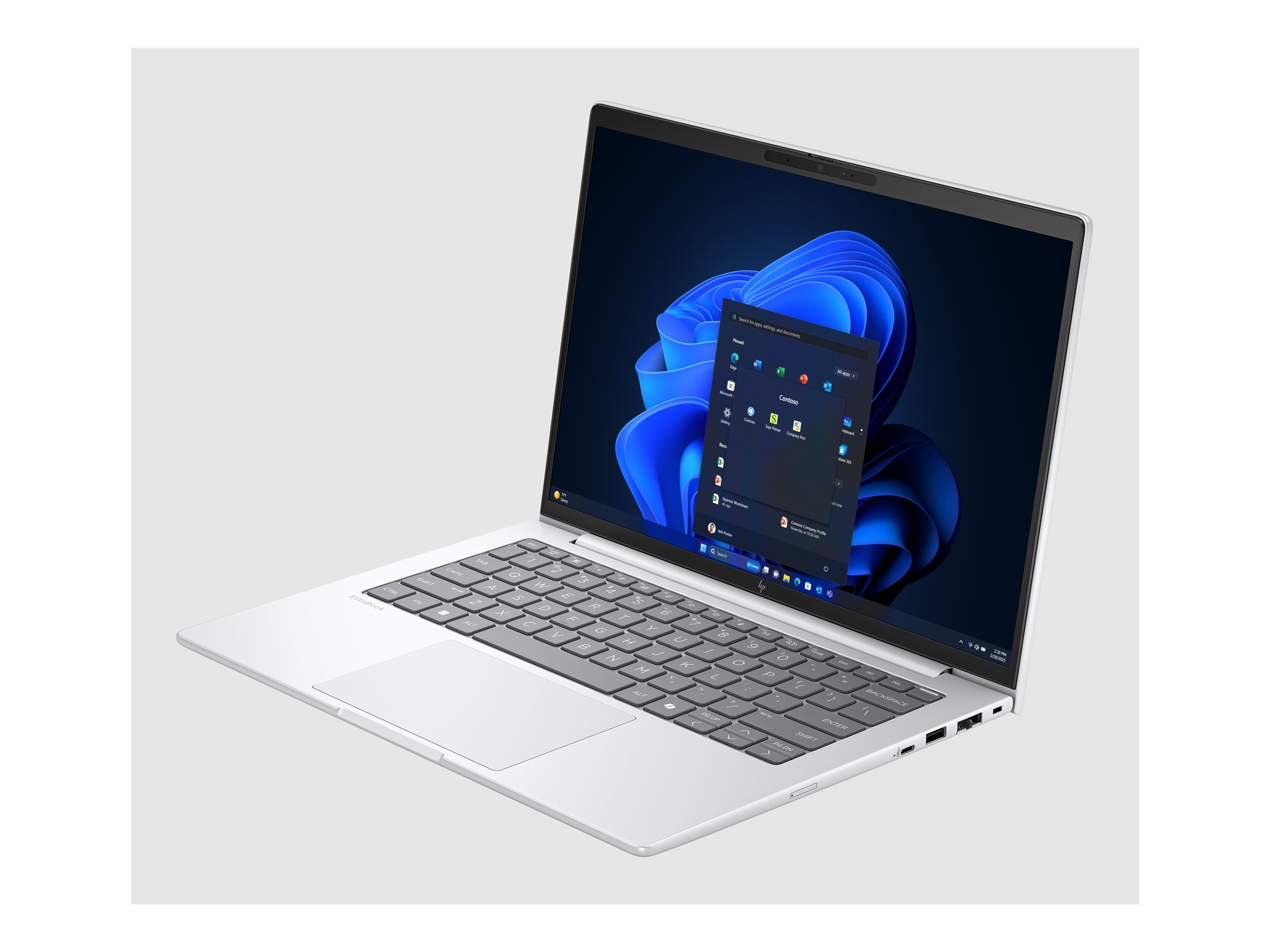 HP EliteBook 8 G1a Notebook AI - 169-Grad Drehgelenkdesign - AMD Ryzen 7 250 / 3.3 GHz - Win 11 Pro - Radeon 780M - 16 GB RAM - 512 GB SSD NVMe - 35.6 cm (14")