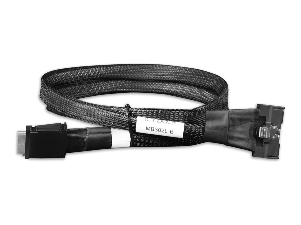 Icy Dock MB302L-B - Internes SAS-Kabel - 8i Mini Cool Edge IO (MCIO)