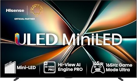 Hisense 85U7Q 85" Mini-LED 4K UHD Smart TV Schwarz