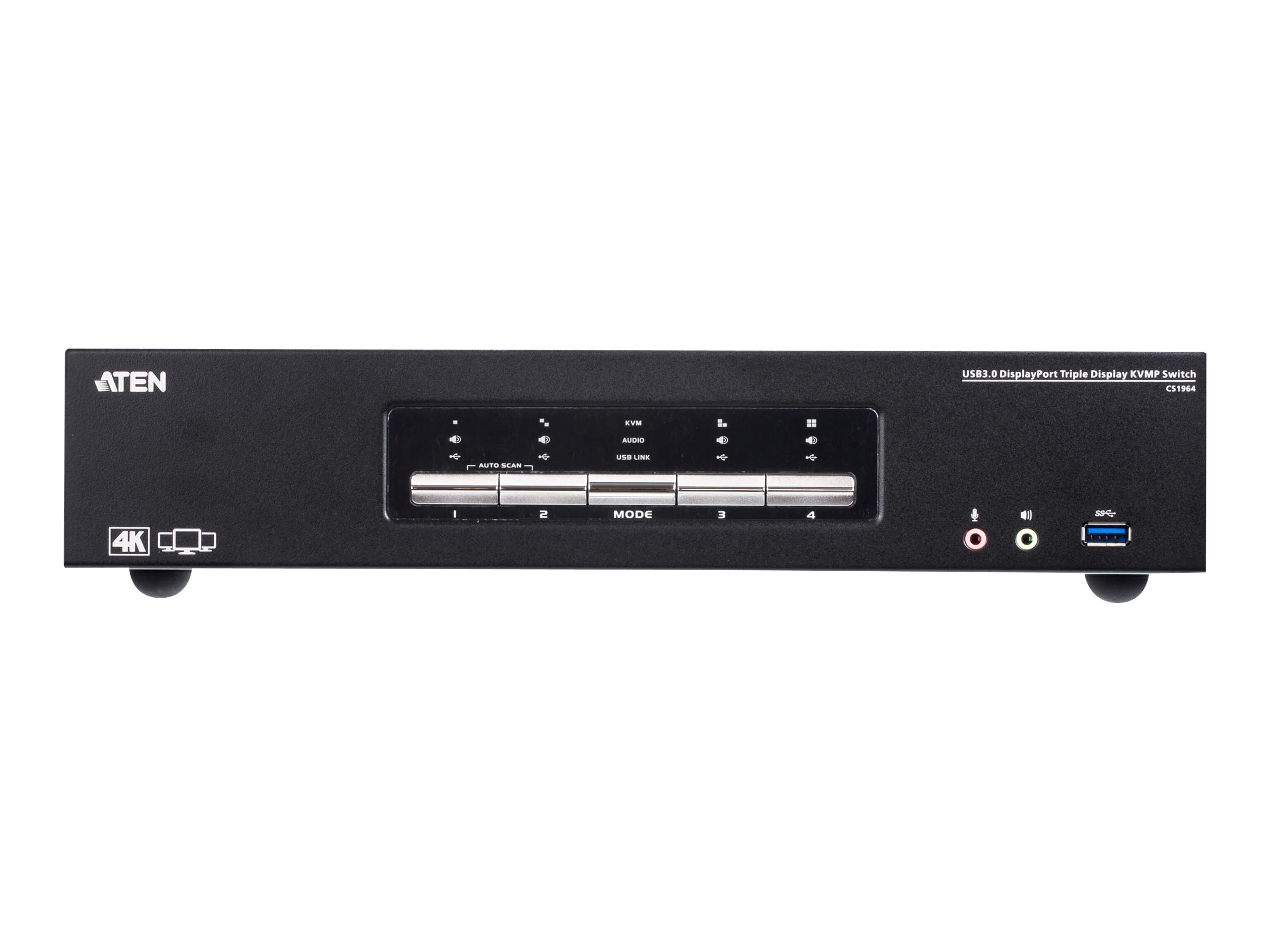ATEN CS1964 - KVM-Audio-USB-Switch - 4 x KVMAudio