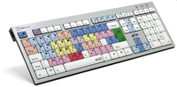 Logickeyboard LKB-MCOM4-AJPU-UK - Full-size (100%) - Verkabelt - USB - Mehrfarbig