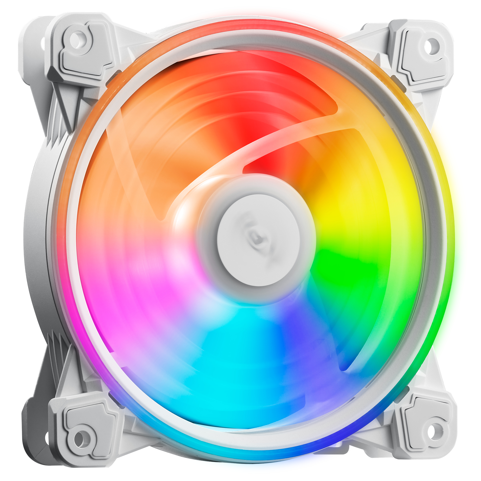XPG Lüfter HURRICANE 120 120mm ARGB PWM Fan weiß retail - 600 rpm - 12 V, Ansicht 2