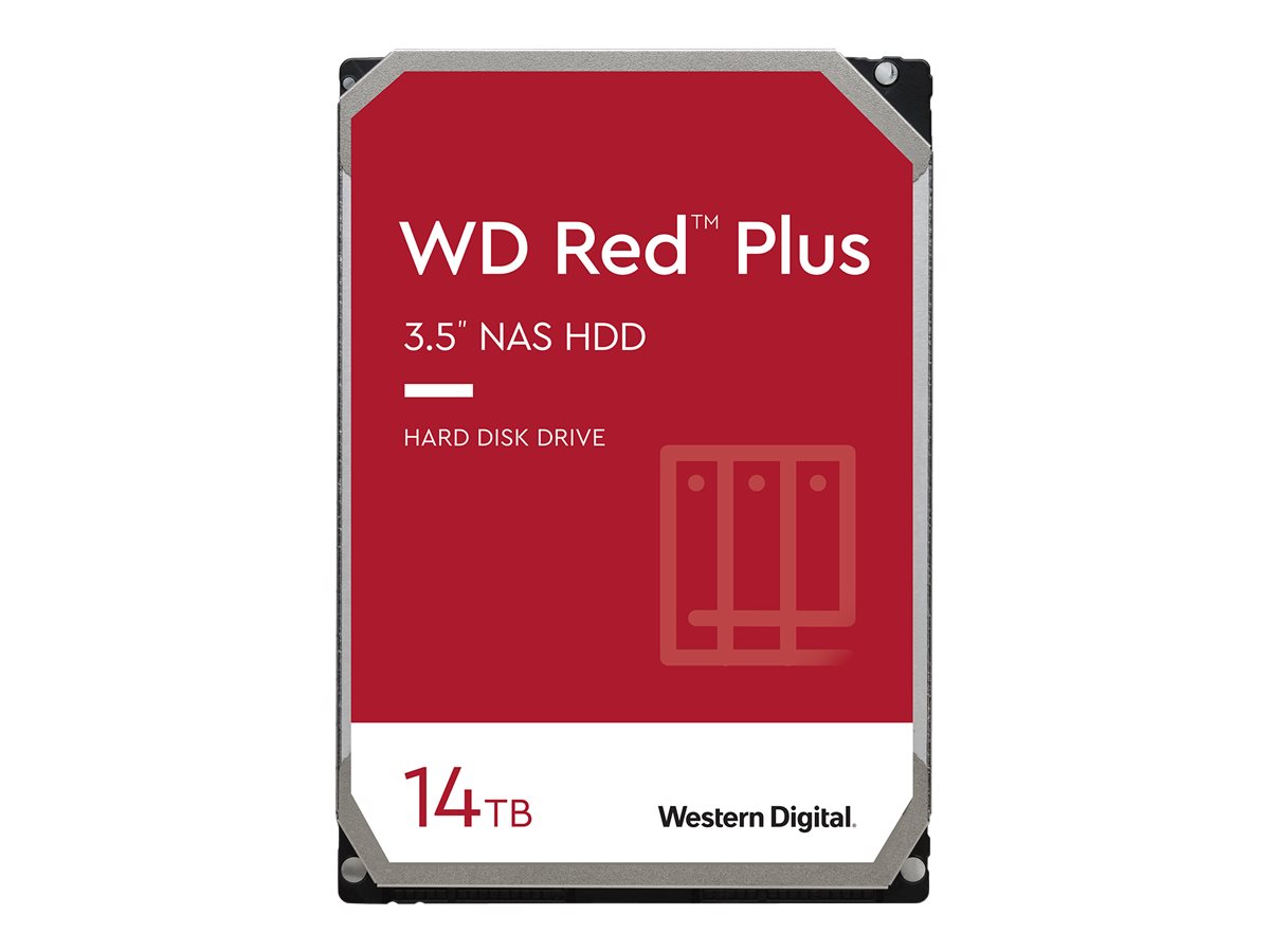 WD Red Plus NAS Hard Drive WD140EFGX - Festplatte - 14 TB - intern - 3.5" (8.9 cm) - SATA 6Gb/s