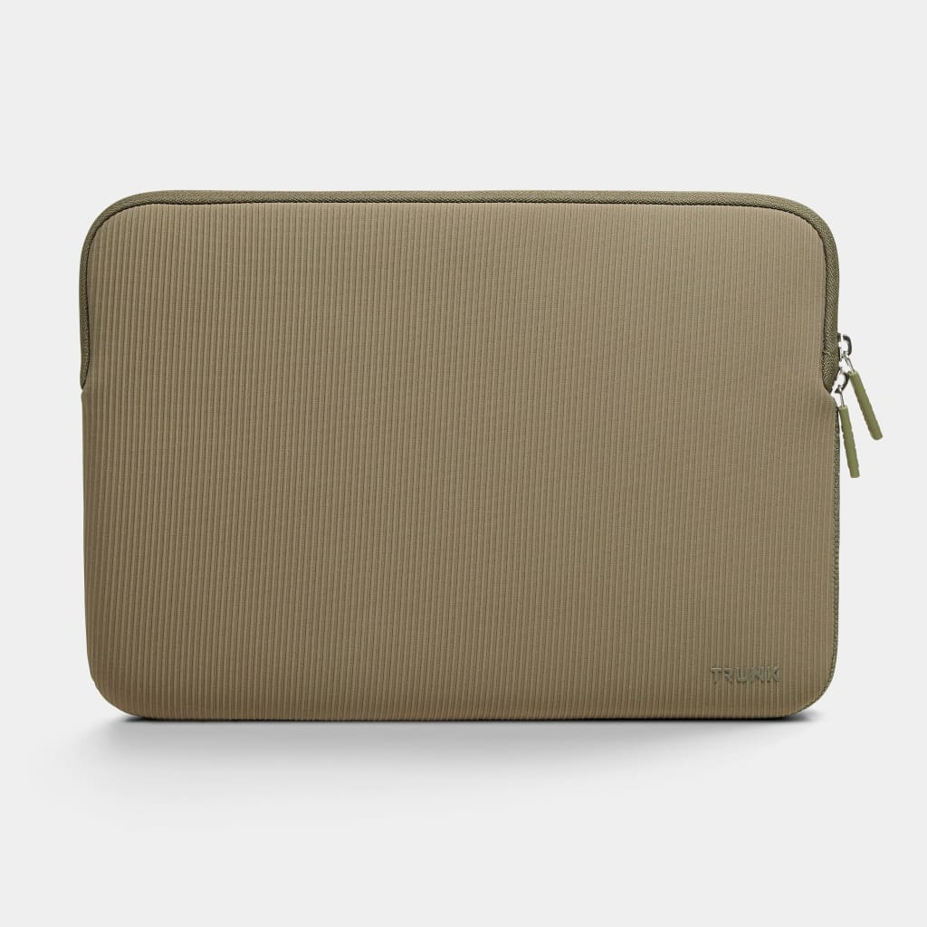 Sneakpeek Textile Neopren Sleeve gerippt für MacBook Air/MacBook Pro 13 grün, Ansicht 2