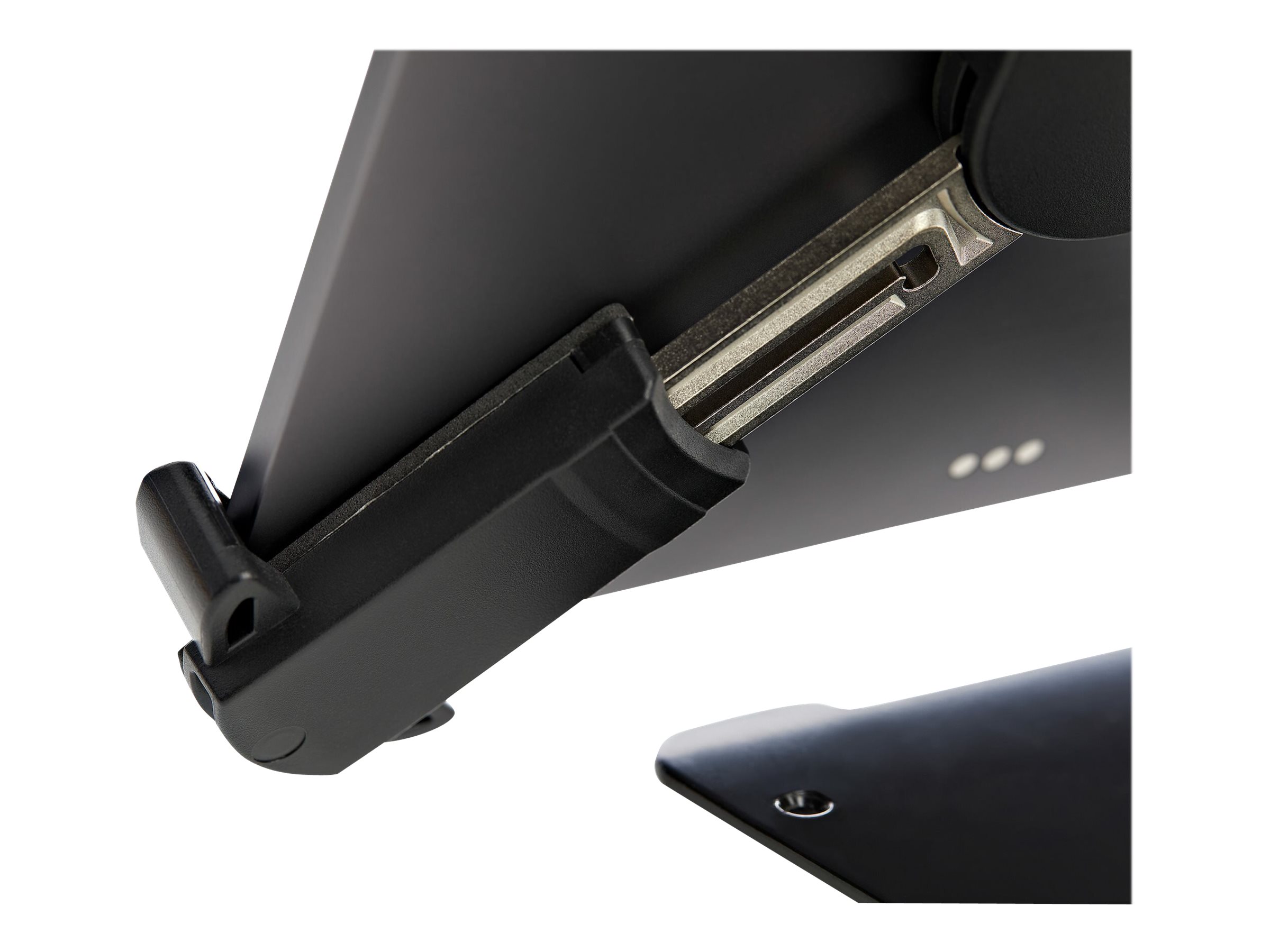 StarTech.com Sichere Tablet-Halterung mit K-Slot-Kabelschloss - iPad Ständer für 7,9 -13 Zoll Tablets mit Diebstahlsicherung- Universell verstellbarer Tablet Tischständer (SECTBLTDT)