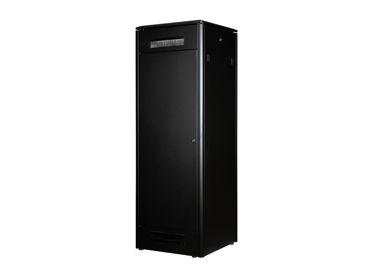 ROLINE 19 Zoll Netzwerkschrank Pro 36 HE 600x800 BxT Glastür schwarz, Ansicht 3