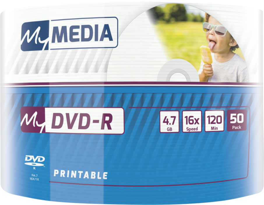 Verbatim MyMedia My DVD-R - DVD-R - 120 mm - Druckbar - Spindel - 50 Stück(e) - 4,7 GB, Ansicht 2