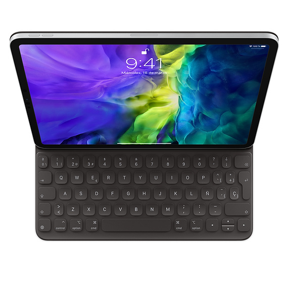 Apple MXNK2Y/A, QWERTY, Spanisch, Apple, iPad Pro 11&quot; (4th generation) iPad Pro 11&quot; (3rd generation) iPad Pro 11&quot; (2nd generation) iPad Pro..., Schwarz, 27,9 cm (11&quot;)