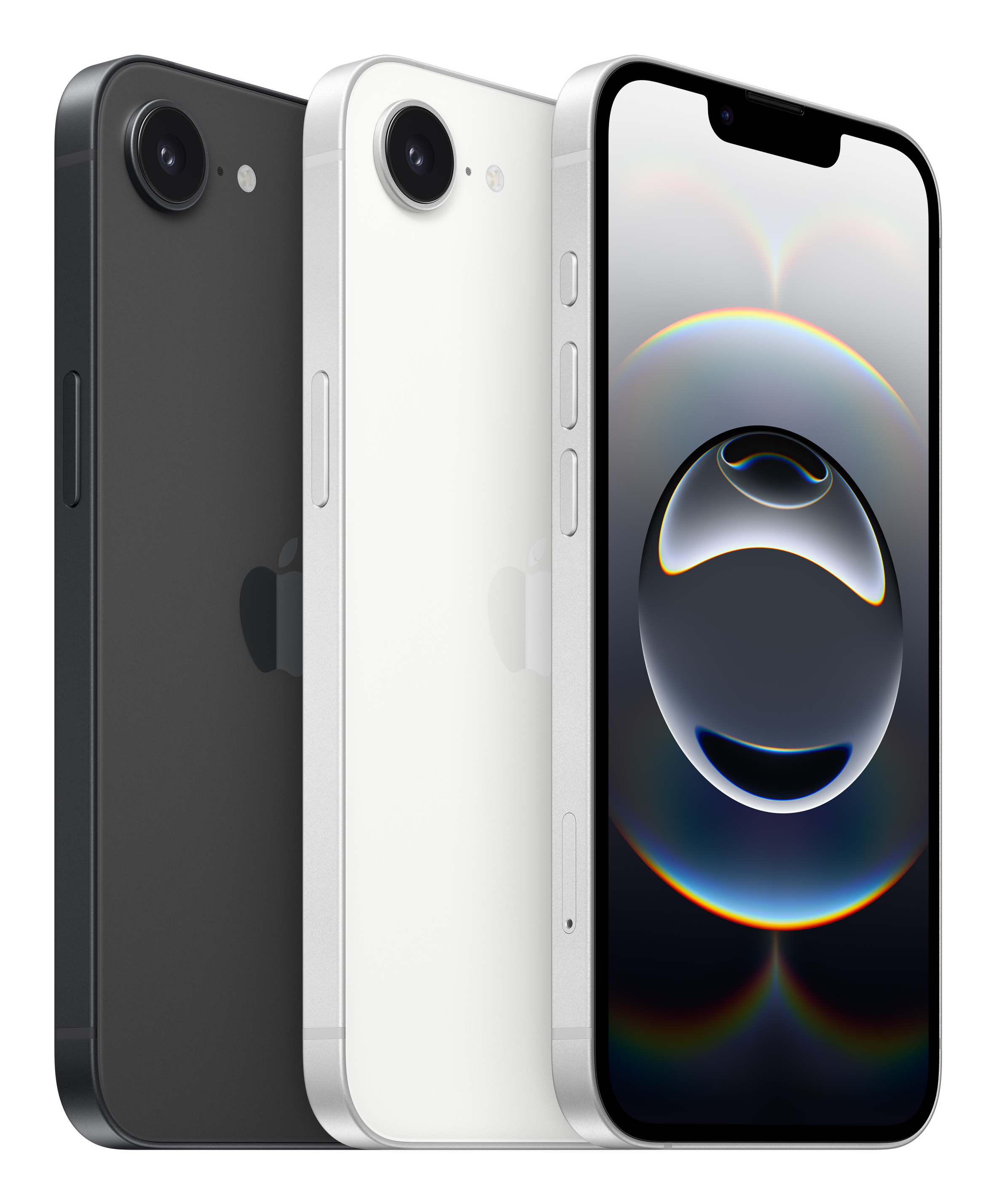 Apple iPhone 16e , 15,5 cm (6.1), 2532 x 1170 Pixel, 128 GB, 48 MP, iOS 18, Weiß, Ansicht 3