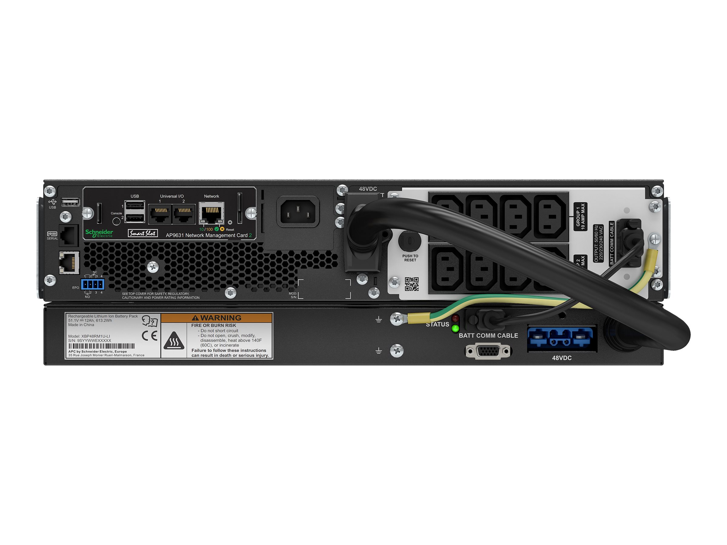 APC Smart-UPS On-Line Li-Ion 1500VA - USV (in Rack montierbar/extern)