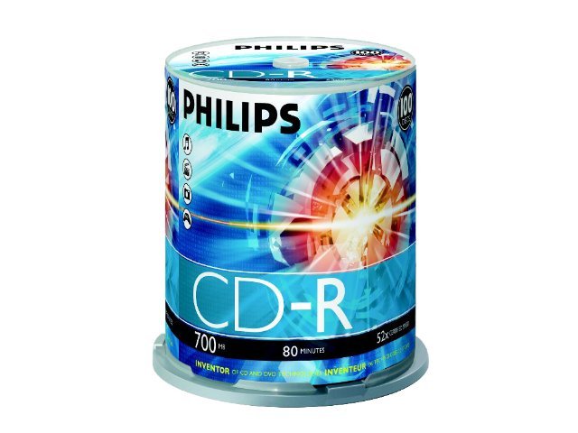Philips CR7D5NB00 - 100 x CD-R - 700 MB (80 Min), Ansicht 2