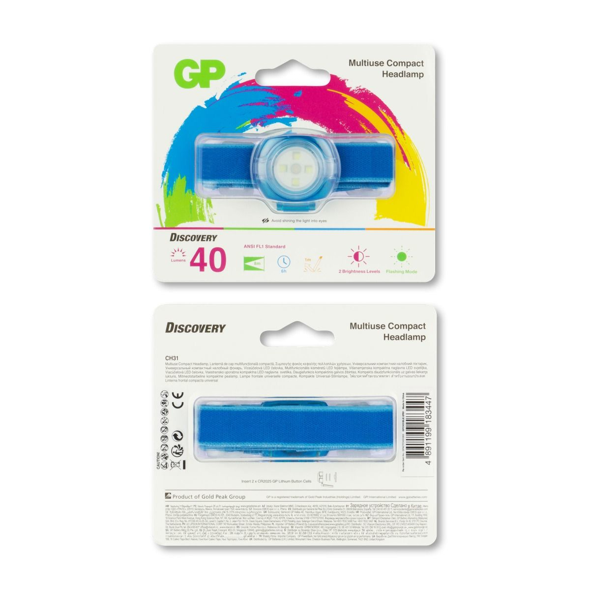 GP Battery GP Discovery CH31 - Stirnlampe - LED - 3 Modi, Ansicht 2