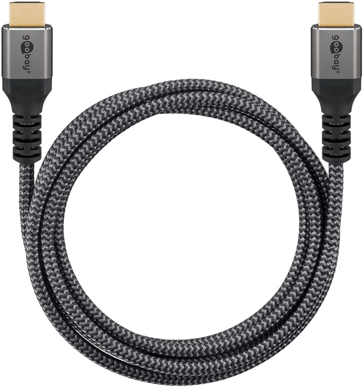 Goobay High-Speed-HDMI -Kabel mit Ethernet 5 m Sharkskin Grey - HDMI -Stecker Typ A>, Ansicht 4