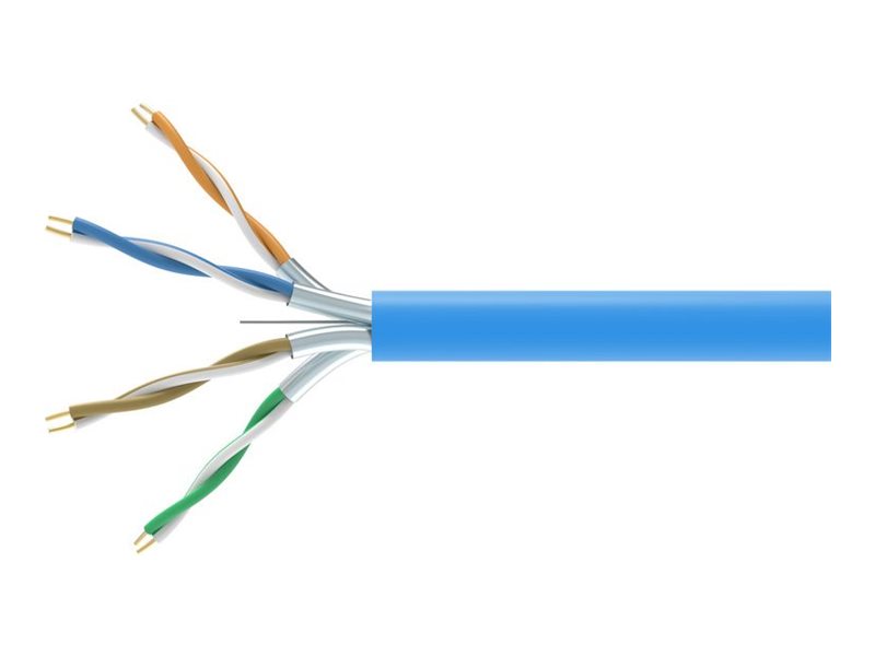 Equip Bulkkabel - 305 m - U/FTP - CAT 6a - halogenfrei, robust - blau (RAL 5012)