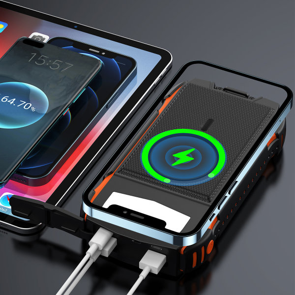4smarts TitanPack - Solar-Powerbank - Li-Pol - 20000 mAh - 20 Watt - 3 A - 5 Ausgabeanschlussstellen, Ansicht 3