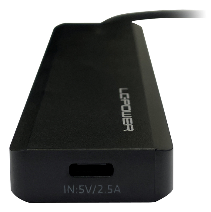 LC-Power LC-Hub-U3-4-c 2xUSBA 1XUSB-c Black retail, Ansicht 4