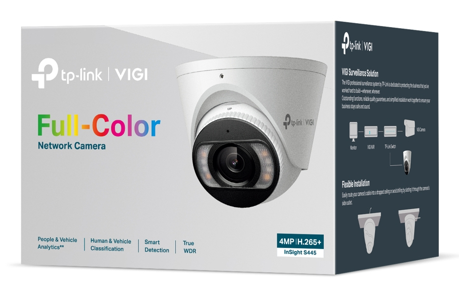 TP-LINK – 4MP Full-Color Turret Network Camera InSight S445 4mm, Ansicht 2
