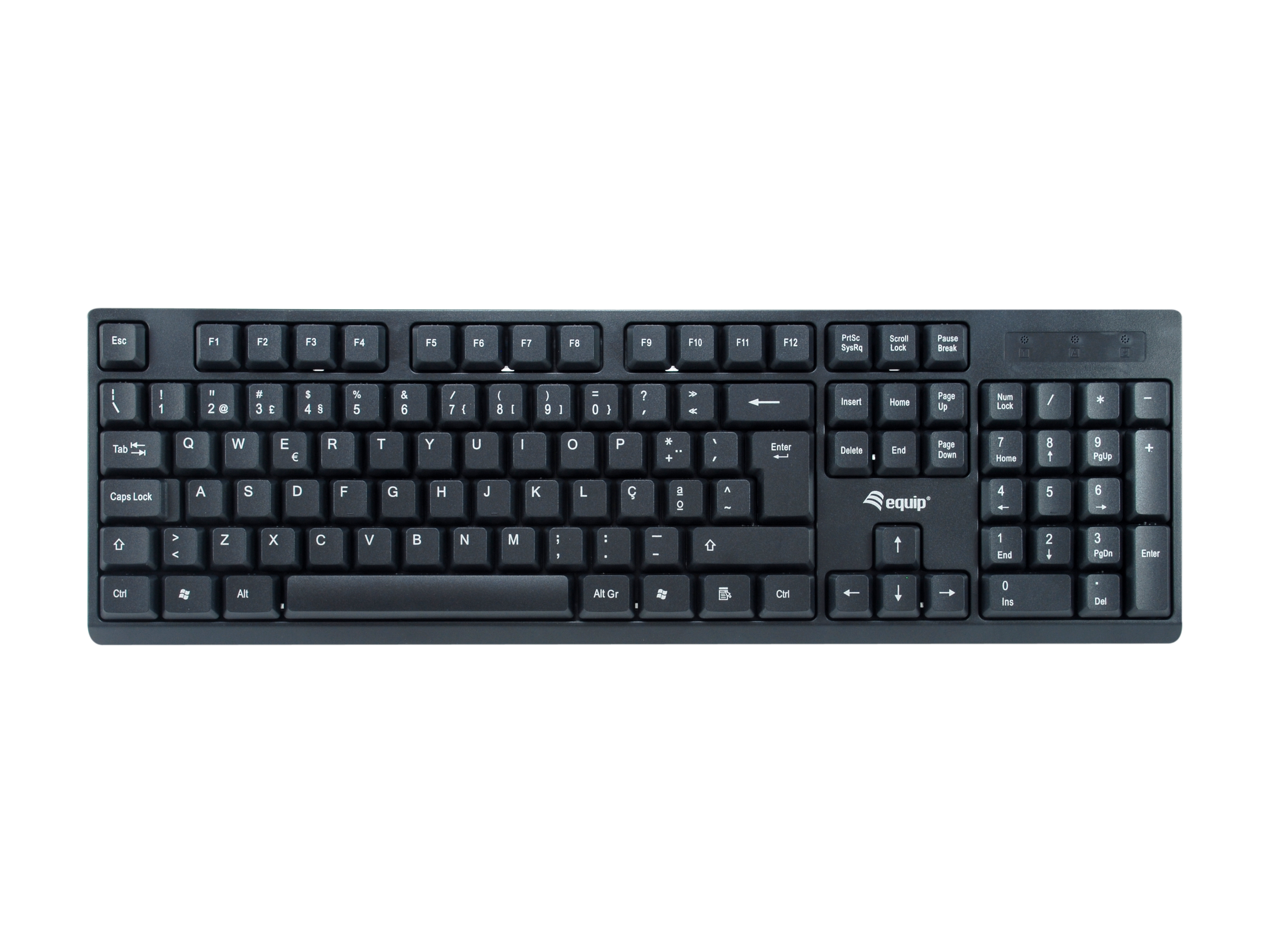Equip Kabelloses Tastatur und Mausset - Kabellos - RF Wireless - Schwarz - Maus enthalten - TL: Portugiesisch, QWERTY, Ansicht 3