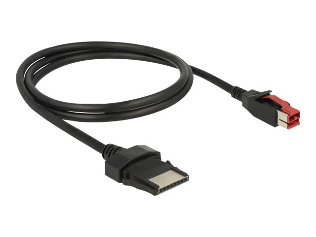 Delock - Powered USB-Kabel - USB PlusPower (24 V) (M) zu 8 PIN (1x8) (M) - 24 V - 1 m - Schwarz