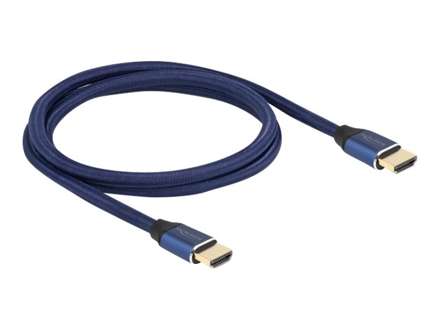Delock Ultra High Speed HDMI Kabel 48 Gbps 8K 60 Hz blau 1 m zertifiziert