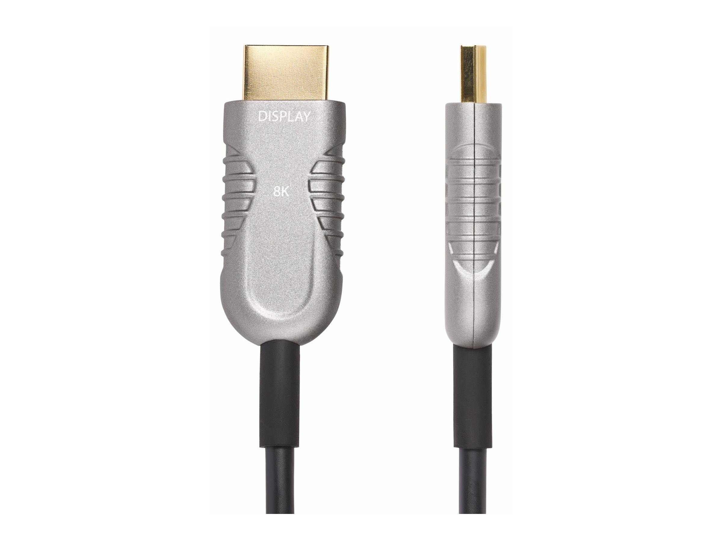 StarTech.com 15,2m Aktives Optisches HDMI Kabel(AOC), CMP, 8K HDMI 2.1 - Ultra High Speed - HDMI-Kabel - HDMI männlich zu HDMI männlich - 15.2 m - Hybrid Kupfer/Kohlefaser - Schwarz - Active Optical Cable (AOC)
