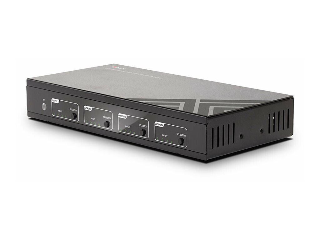 Lindy 4x4 HDMI 2.0 18G Matrix Switch Pro - VideoAudio-Schalter