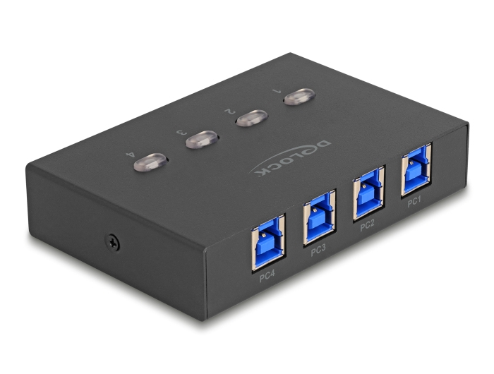 Delock USB 5 Gbps Switch für 4 PC an 1 Gerät - Digital/Daten, Ansicht 2