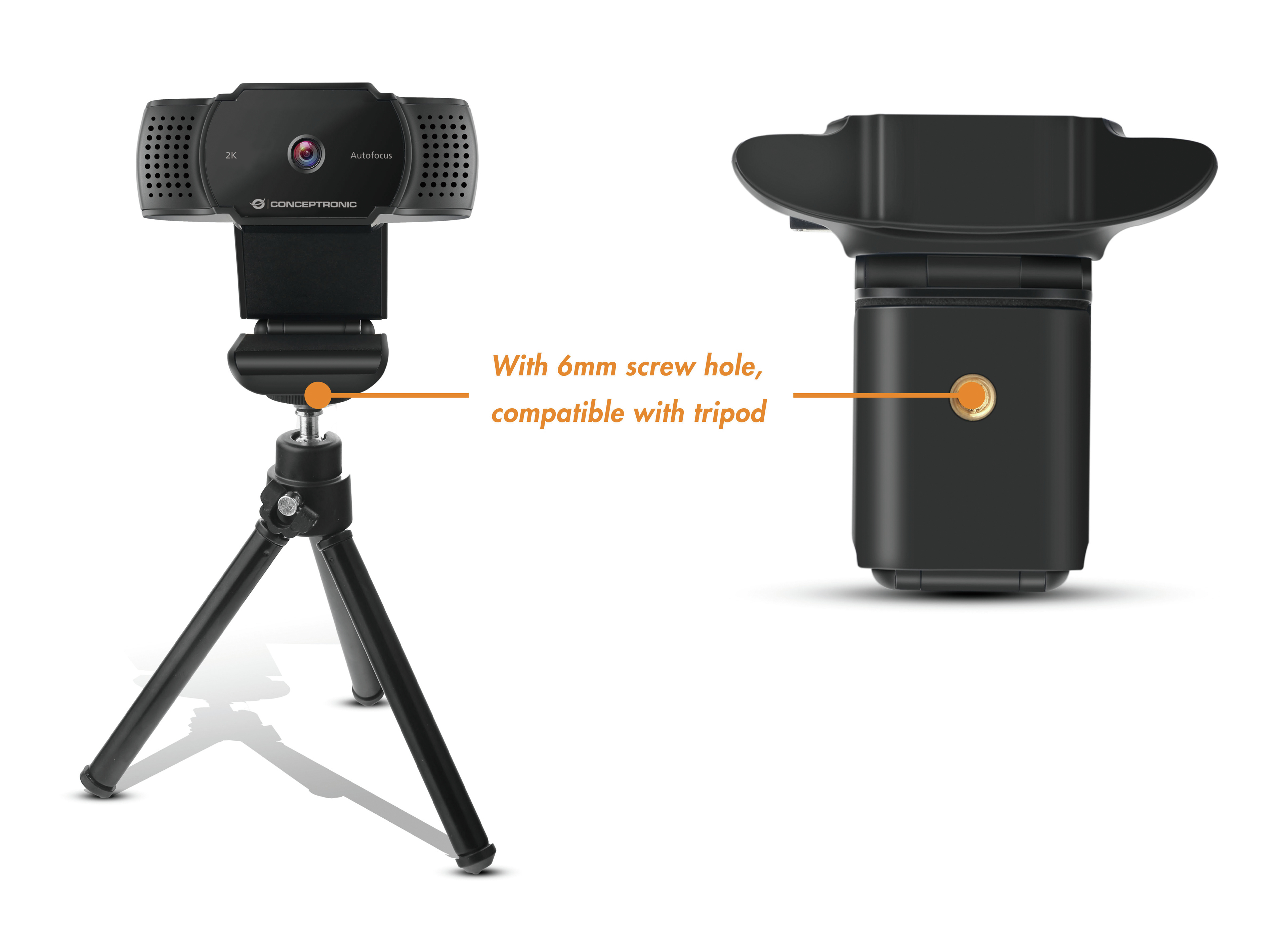 Conceptronic AMDIS02B - Webcam - Farbe - 5 MP, Ansicht 2