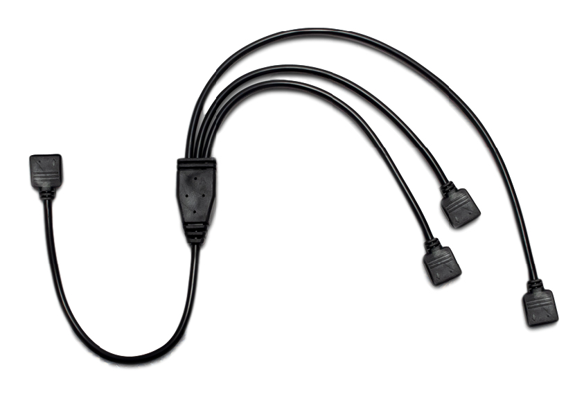 Inter-Tech Netz-Splitter - 4-poliger Stecker zu 4-poliger Stecker, Ansicht 2