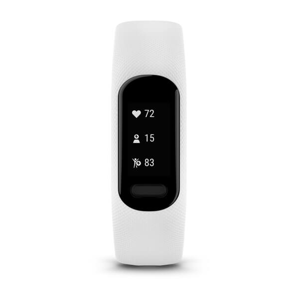 Garmin vívosmart 5 - Aktivitätsmesser mit Band - Weiß, Ansicht 2